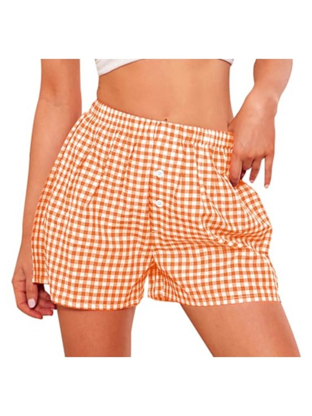 PRETTYGARDEN Womens Summer Cotton Boxer Shorts Pajama Lounge Sleep